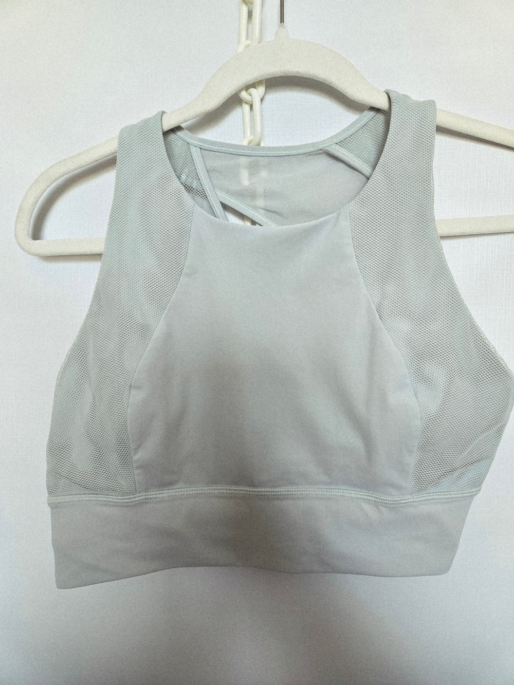 LULULEMON 'SET CHALLENGER BRA' MESH BACK ISLAND MIST GREEN COLOR SZ 10